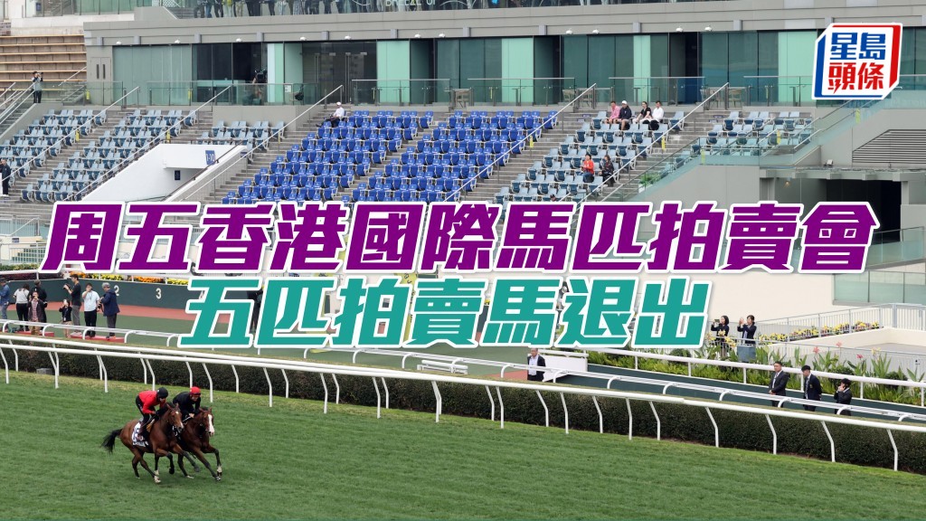 周五香港國際馬匹拍賣會,五匹拍賣馬退出。