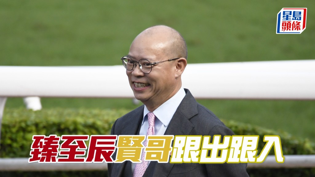 今朝蘇偉賢課前跟實「臻至辰」，課後並趕到機坪接馬向鞍上人追問。