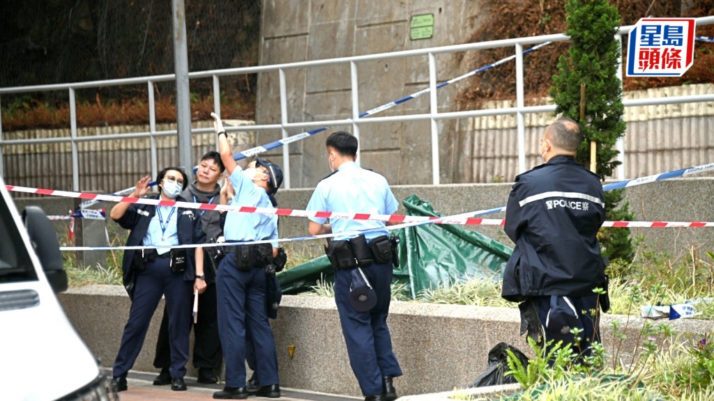 警員到場調查。楊偉亨攝