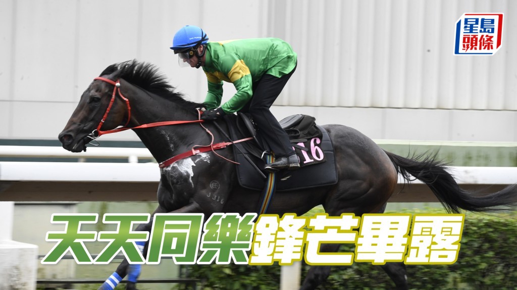 「天天同樂」步爽充滿霸氣，長期呈勇。