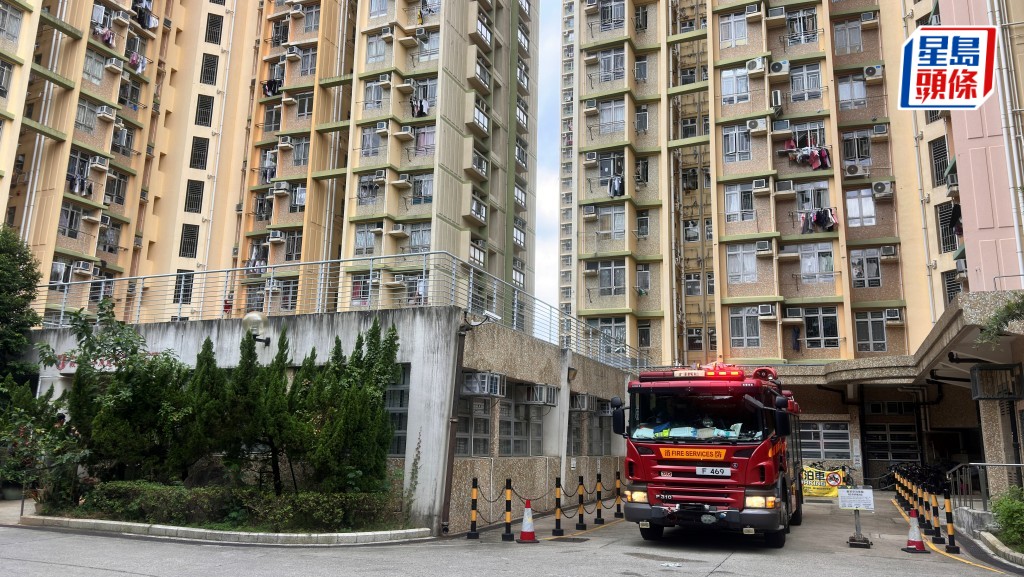 美田邨男子墮樓送院不治。