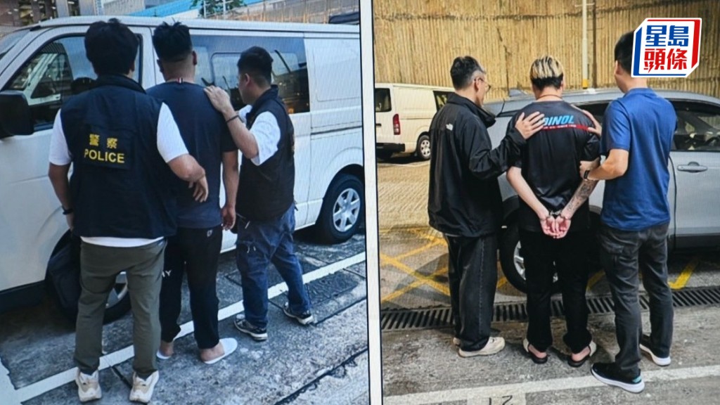 被捕男子带署调查。