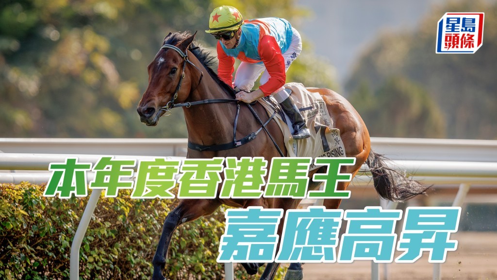 本年度馬季不敗之師「嘉應高昇」榮膺香港馬王。
