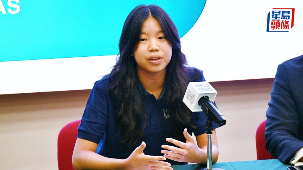陳勵筠自小患有嚴重濕疹，指入讀醫科是自幼夢想。 何健勇攝