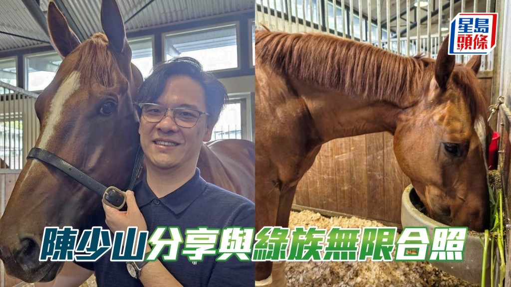 马主陈少山和「绿族无限」（左）与 L495 Zimono（右）。相片来源：马主陈少山IG