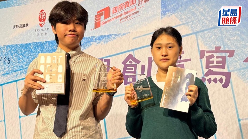劉良杉(左) 鼓勵創作者跳出框架，直言在框架內創作只是「填顏色」，毫無意義可言。 張駿宏攝