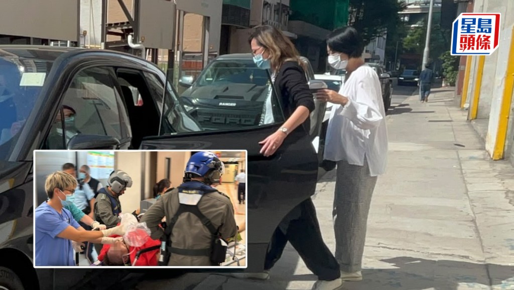 新西兰泳手疑遇溺亡，女亲友到殓房认尸后黯然离开。杨伟亨摄