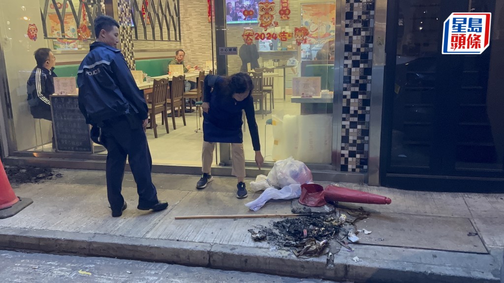 警員到場調查。蔡楚輝攝