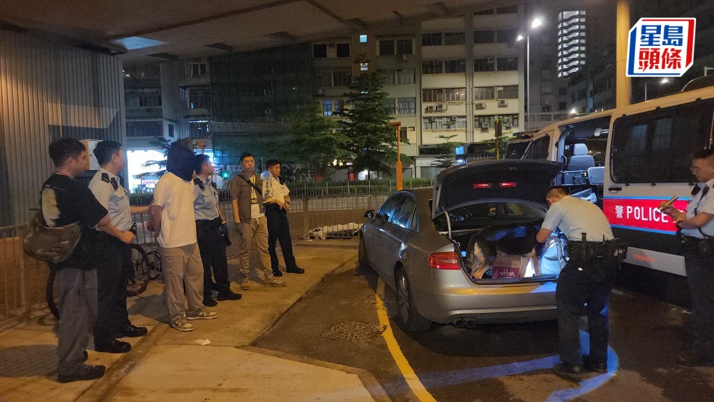警土瓜灣搗破毒品快餐車，男司機被捕。黎志偉攝