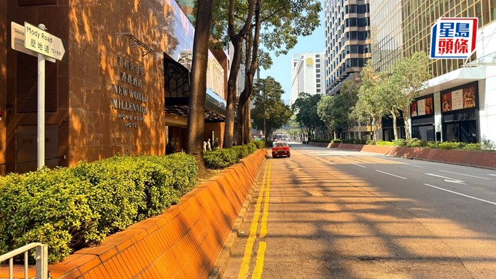 案發於麼地道與科學館道交界。梁國峰攝