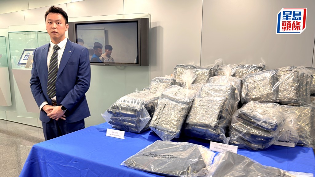 警方偵破兩個毒品儲存倉檢大麻花拘1男。梁國峰攝