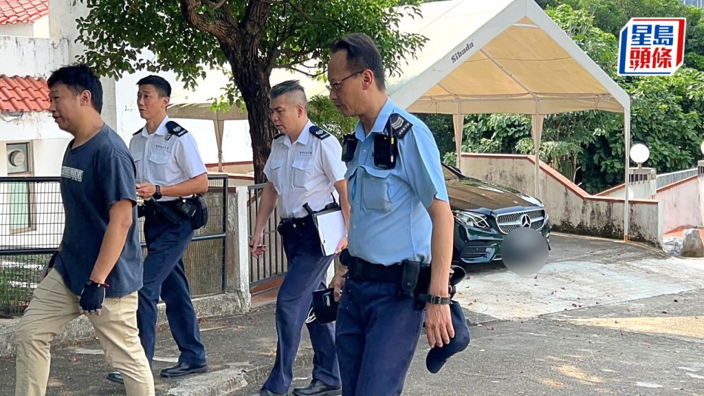 警員到場調查。蔡楚輝攝
