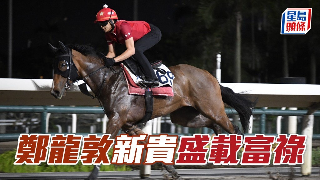 马主郑龙敦名下新马「盛载富禄」，将于头场初出跑四班千二米。