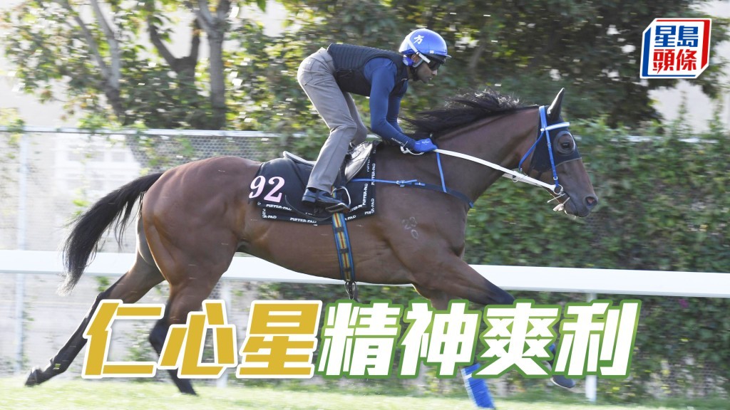 「仁心星」步順輕快有彈力，比起之前贏馬更省鏡。