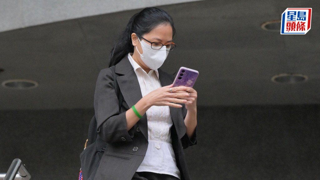 被告劉穗娥否認披露受調查人身份等資料罪受審。蘇正謙攝