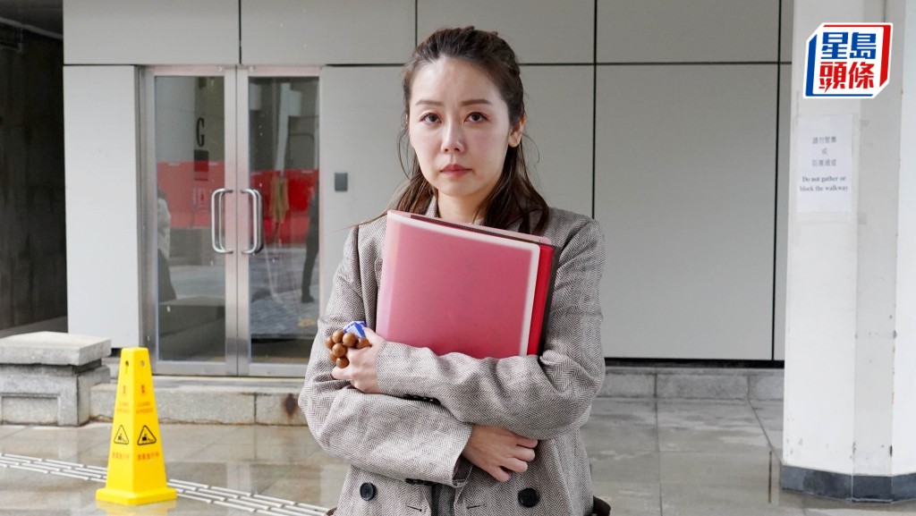 张韦怡强调用「自己钱」进修，并未动用儿子100万元教育基金。叶伟豪摄