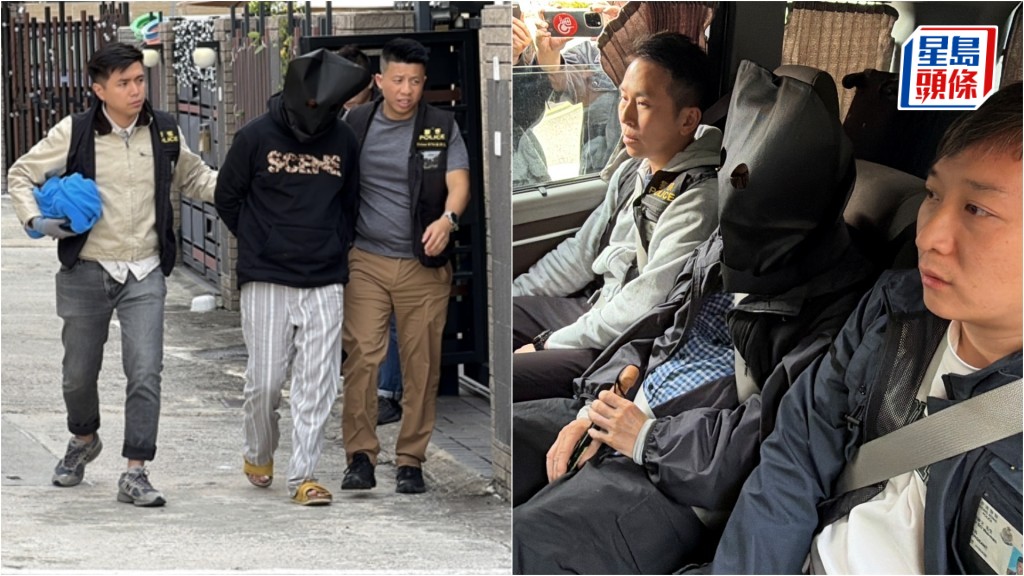 大埔宏福苑五級火｜涉事公司董事及工程顧問黑布蒙頭 被押返元朗馬鞍山住所搜證