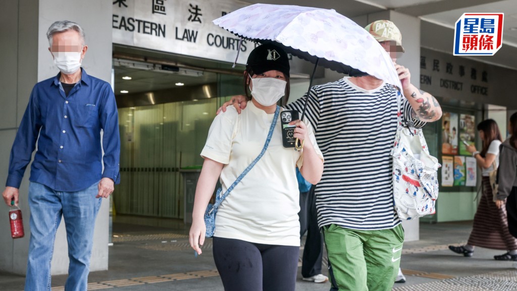 被告陳昫菁被控管武等2罪，獲准保釋候訊。何家豪攝