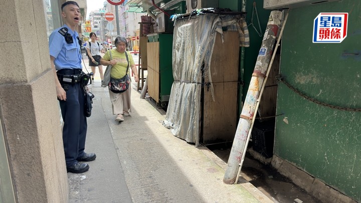 警員在場調查。梁國峰攝