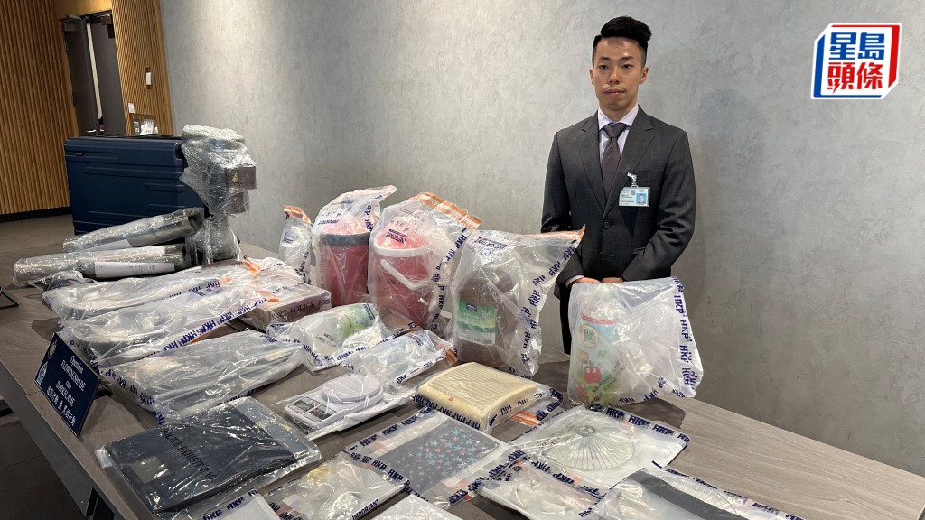警方拘捕1名37歲墨西哥籍男子，檢獲約8公斤原材料及半製成品的懷疑冰毒，市值超過330萬元。劉漢權攝