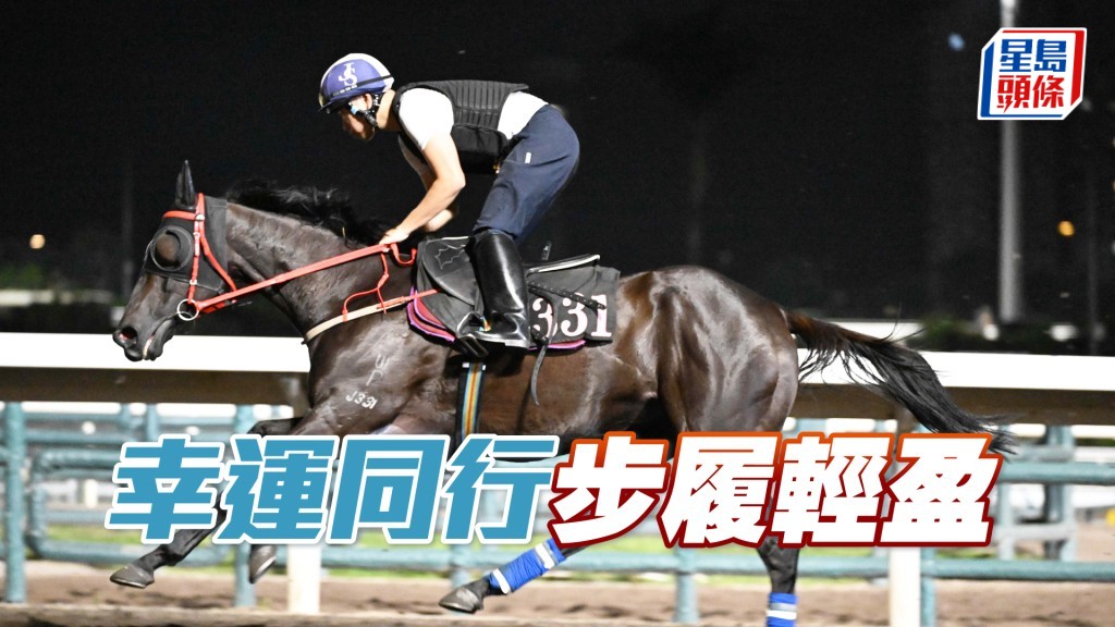 「幸運同行」大半程岳高頭走，充滿朝氣精神爽利。