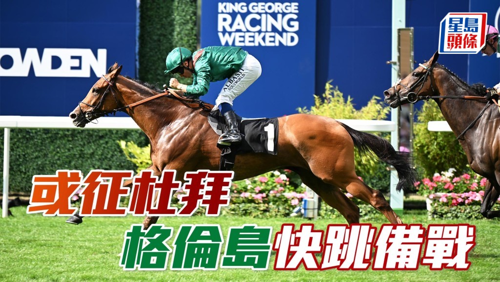 马场浮世绘｜或征杜拜  「格伦岛」快跳备战  图片来源：HKJC