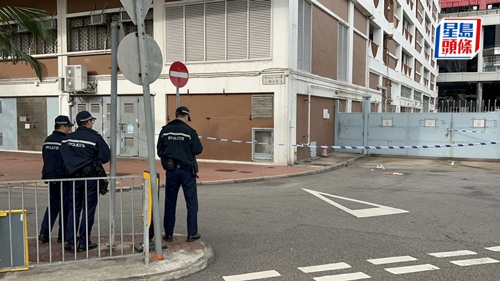 警員封鎖現場調查。楊偉亨攝