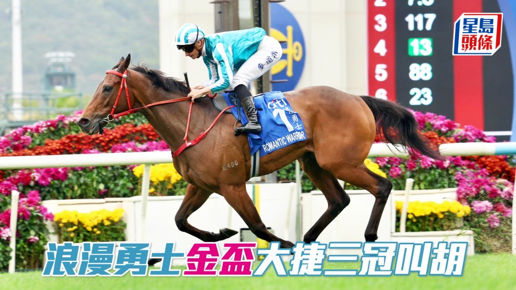 「浪漫勇士」金盃大捷三冠叫胡