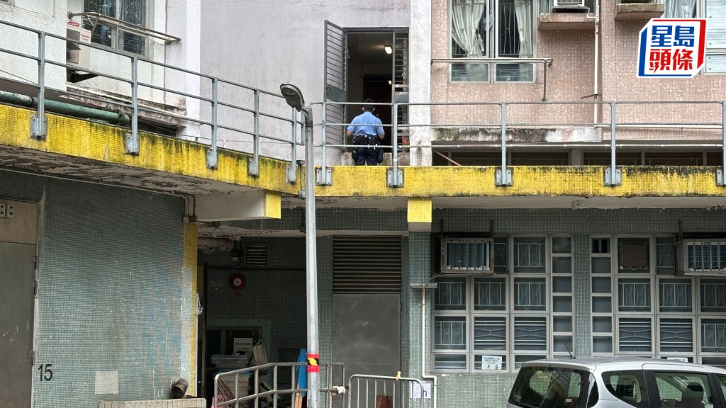 馬鞍山頌安邨頌群樓男子墮樓亡。梁國峰攝
