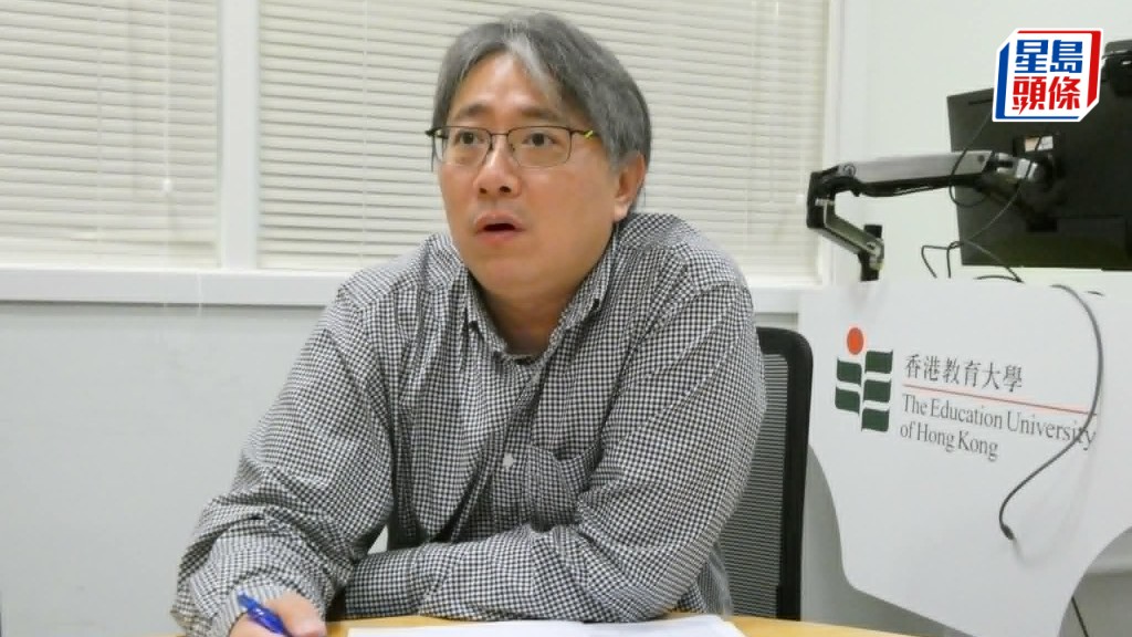 曾耀輝透露，報讀教育碩士課程的本地生中，近半為持續進修的在職教師。歐文瀚攝