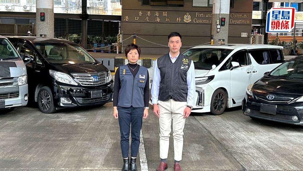 海關及消防處採取聯合行動，打擊非法燃油活動。蔡楚輝攝