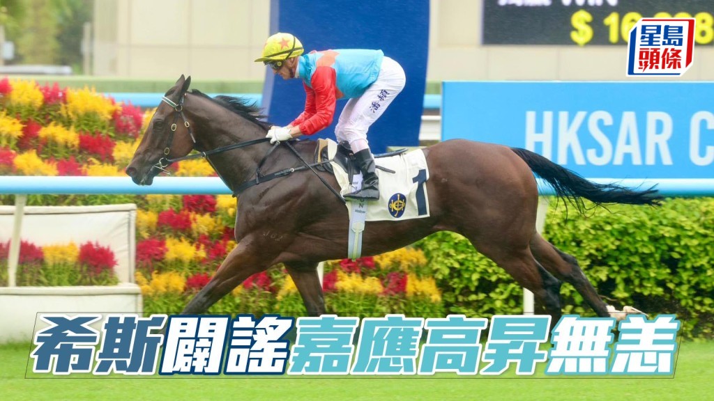 有關「嘉應高昇」(圖) 因腳傷退岀珠穆朗瑪峰錦標的消息，身在澳洲的練馬師希斯已矢口否認。