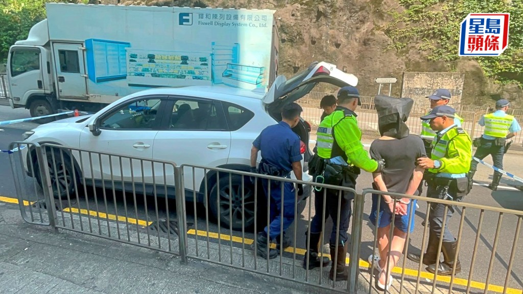 警方截獲毒品快餐車，司機涉案被捕。楊偉亨攝