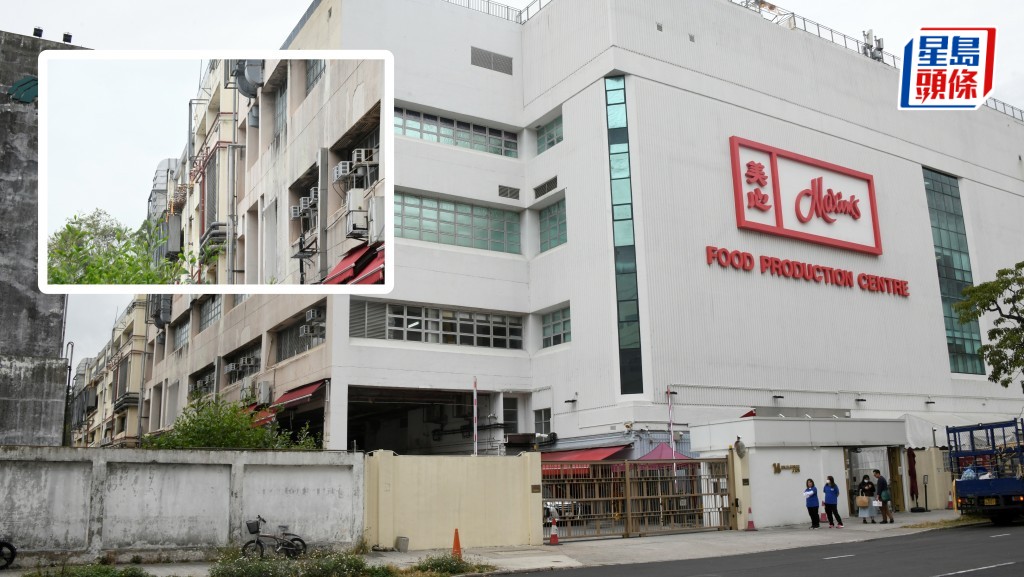 食品廠男工由棚架墮下身亡。楊偉亨攝