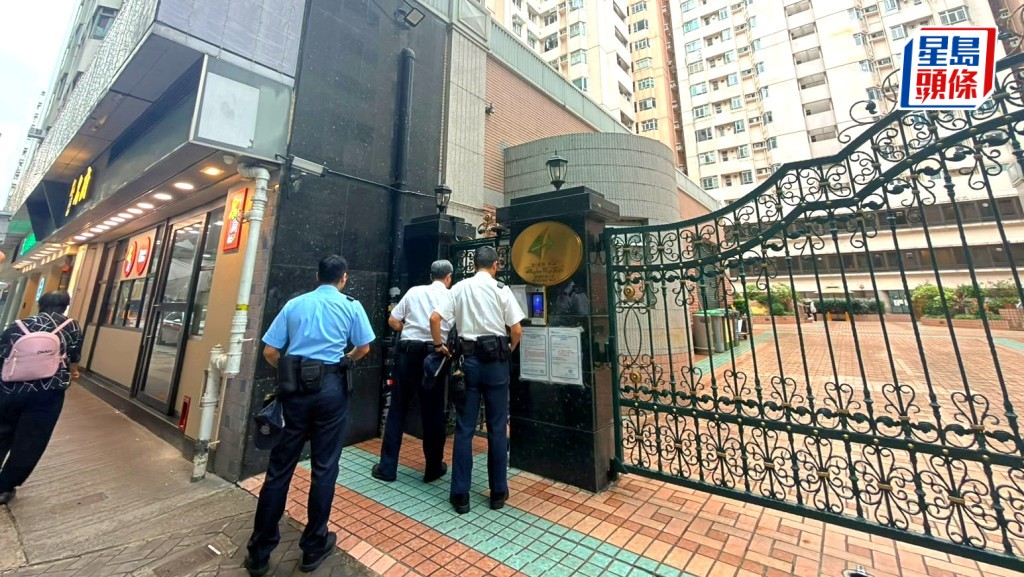 警员到场调查。梁国峰摄