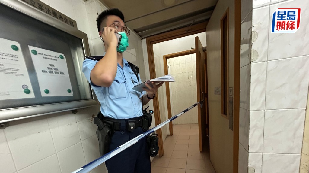 旺角通菜街唐樓女子倒斃單位 死因待查。曾志恆攝