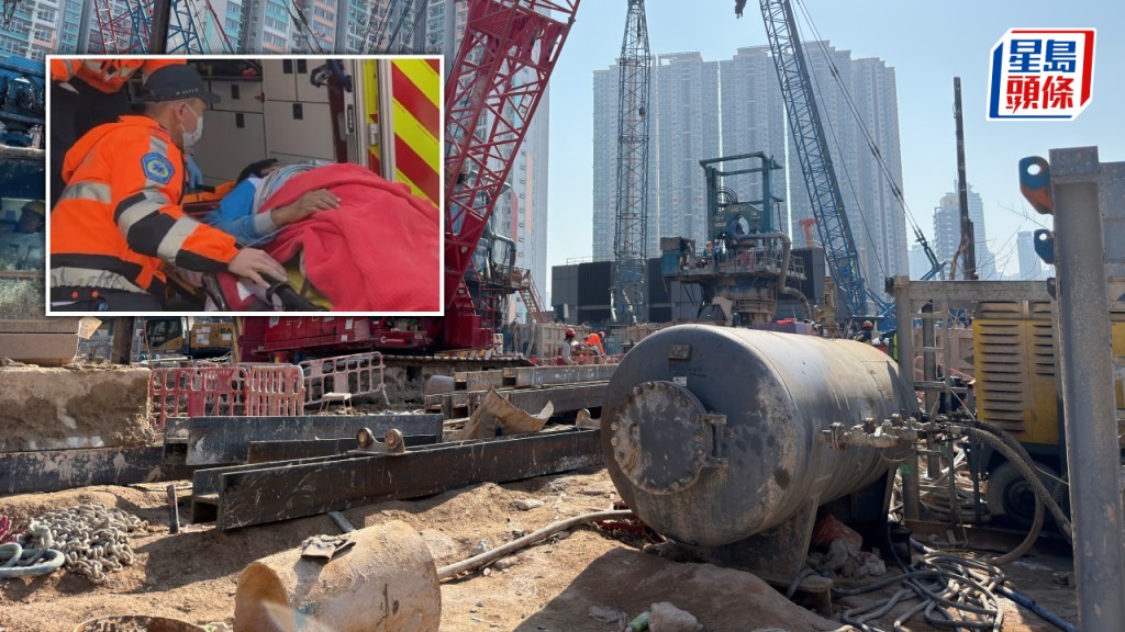 啟德德高道地盤吊運水缸 男工遭擊中重創不治