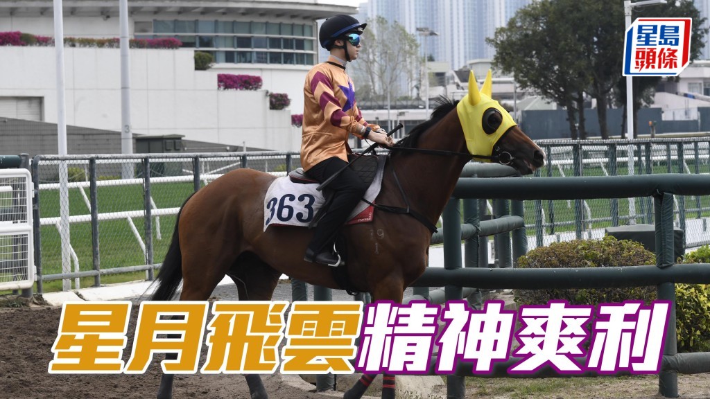 「星月飛雲」助手跳兩段，步幅開得好闊又夠急勁，試來精神爽利，展現朝氣觀感好。