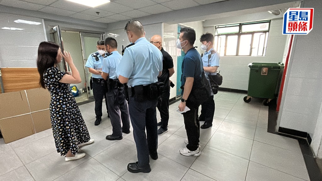 警員到場調查。林思明攝