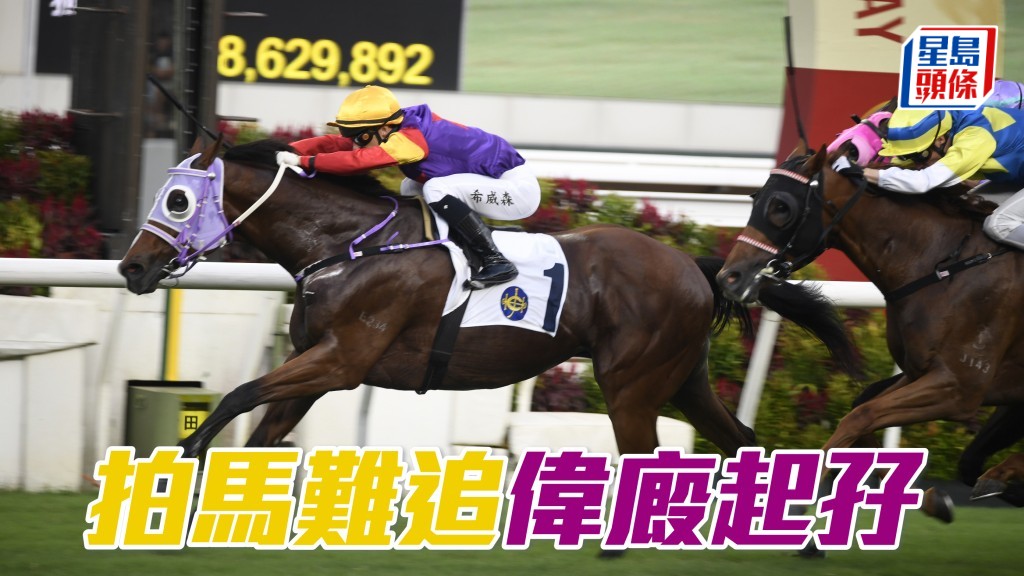 「拍馬難追」偉廄起孖