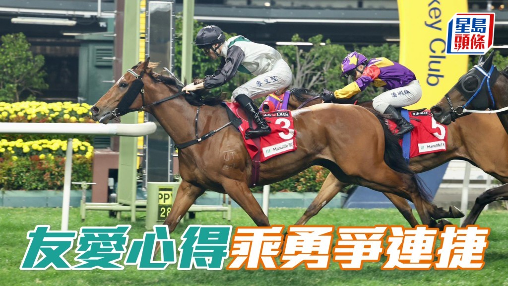 「友愛心得」(圖) 近期狀態好弗，如能克服十二檔有力爭連捷。