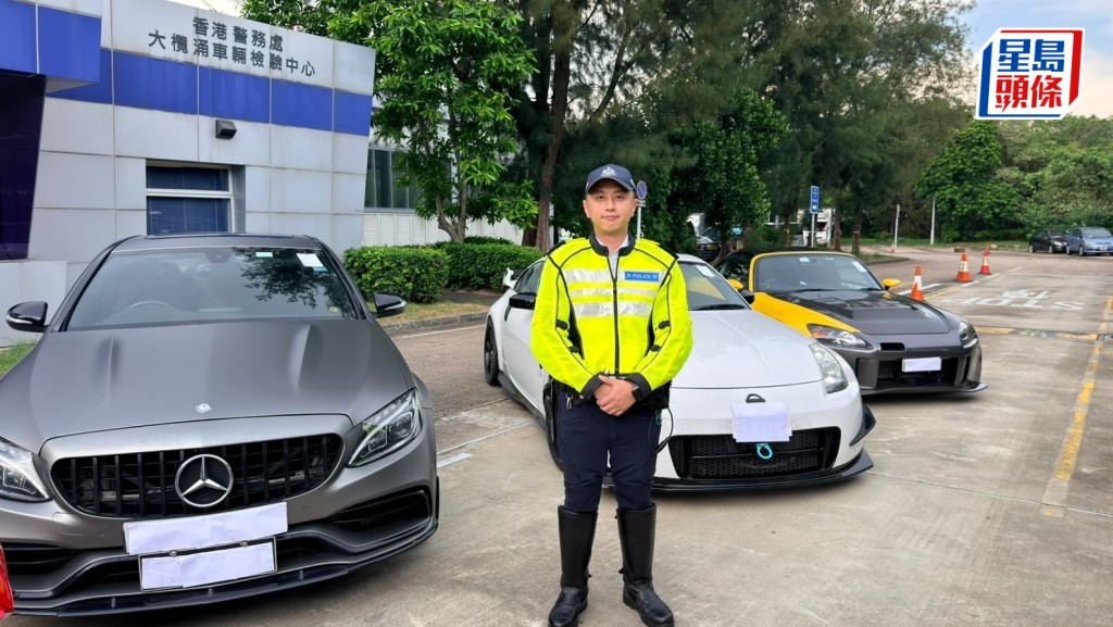 新界南总区交通部打击超速及危险驾驶共拘11人。梁国峰摄