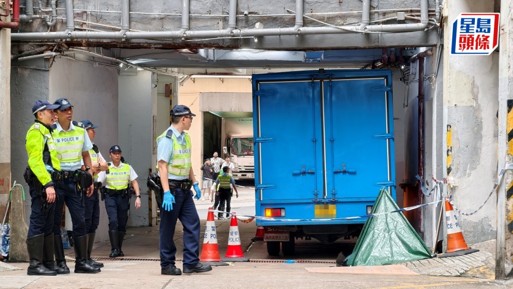 葵涌工廈七旬保安捱貨車撞 頭部重創當場死亡