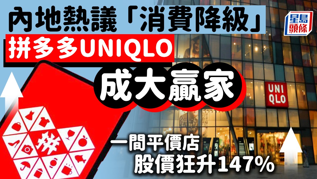內地熱議「消費降級」 拼多多UNIQLO成大贏家一間平價店股價狂升147%