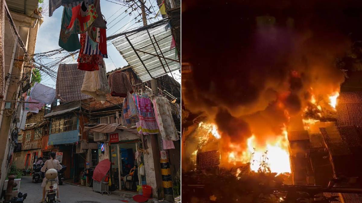 福州最後老巷︱民宅黑夜起火暫無傷亡  網民：下雨天也燒成這樣？︱有片