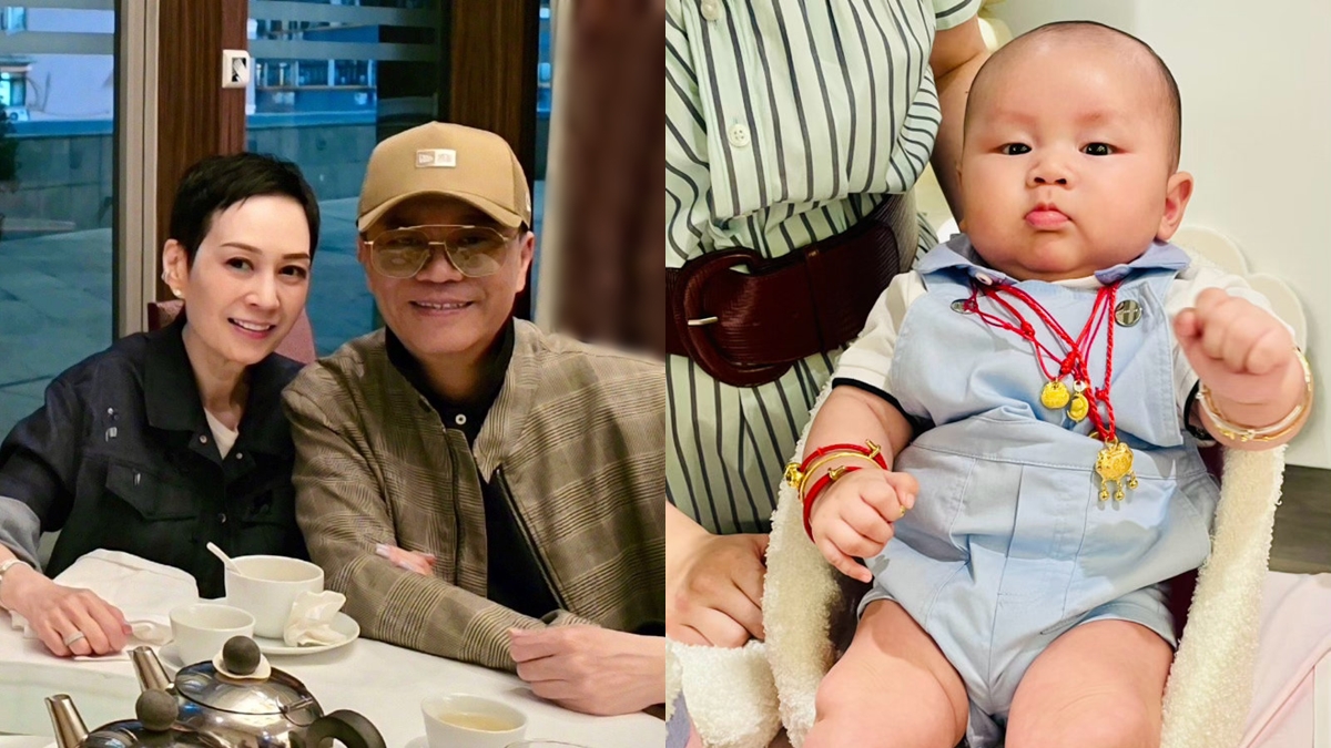 65歲歐陽震華家族喜迎新成員  晒百日宴照片自爆身份轉變  BB顯福相身上掛滿金器