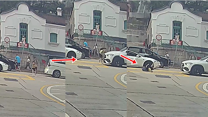 灣仔男童衝出馬路捱撞  身後男子曾嘗試追出制止