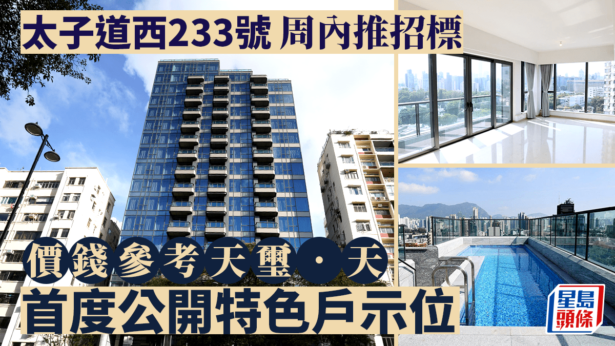 太子道西233號周內推招標價格參考啟德天璽．天首度公開特色戶示位