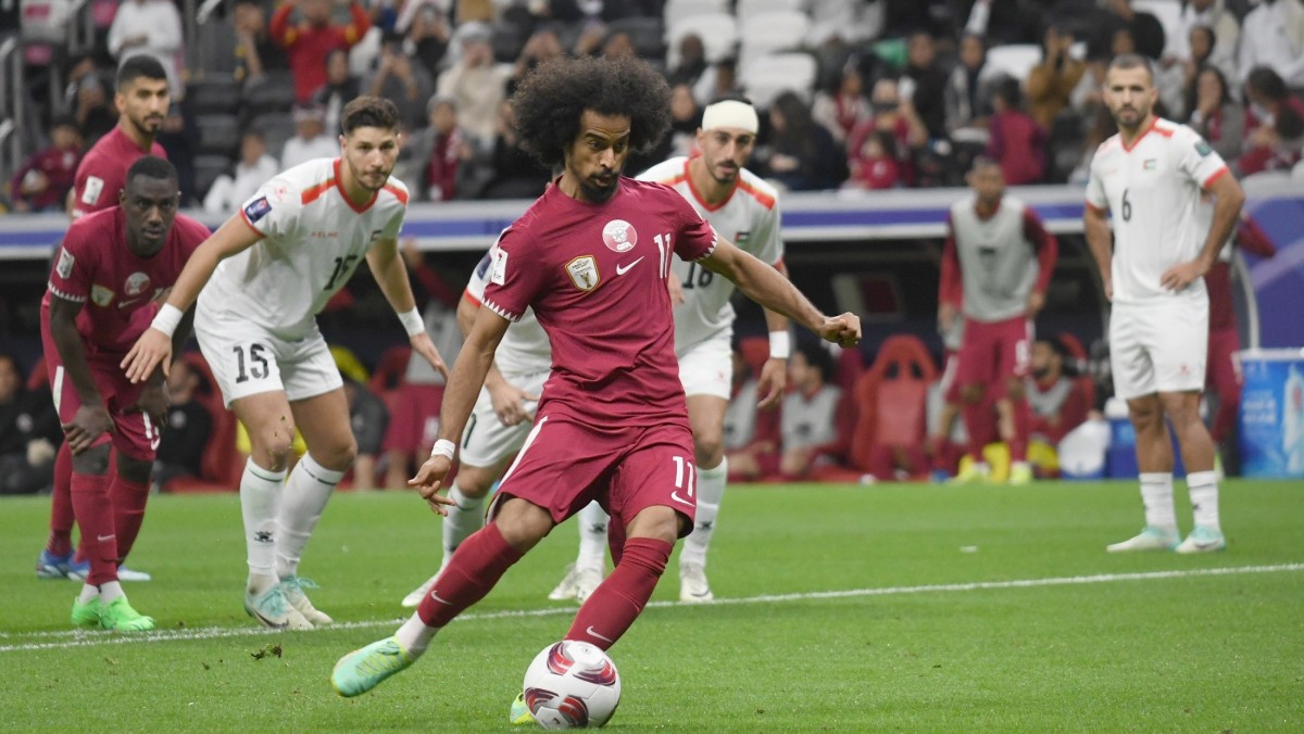 亞洲盃直擊｜爆炸頭阿費夫入12碼卡塔爾反勝巴勒斯坦入8強