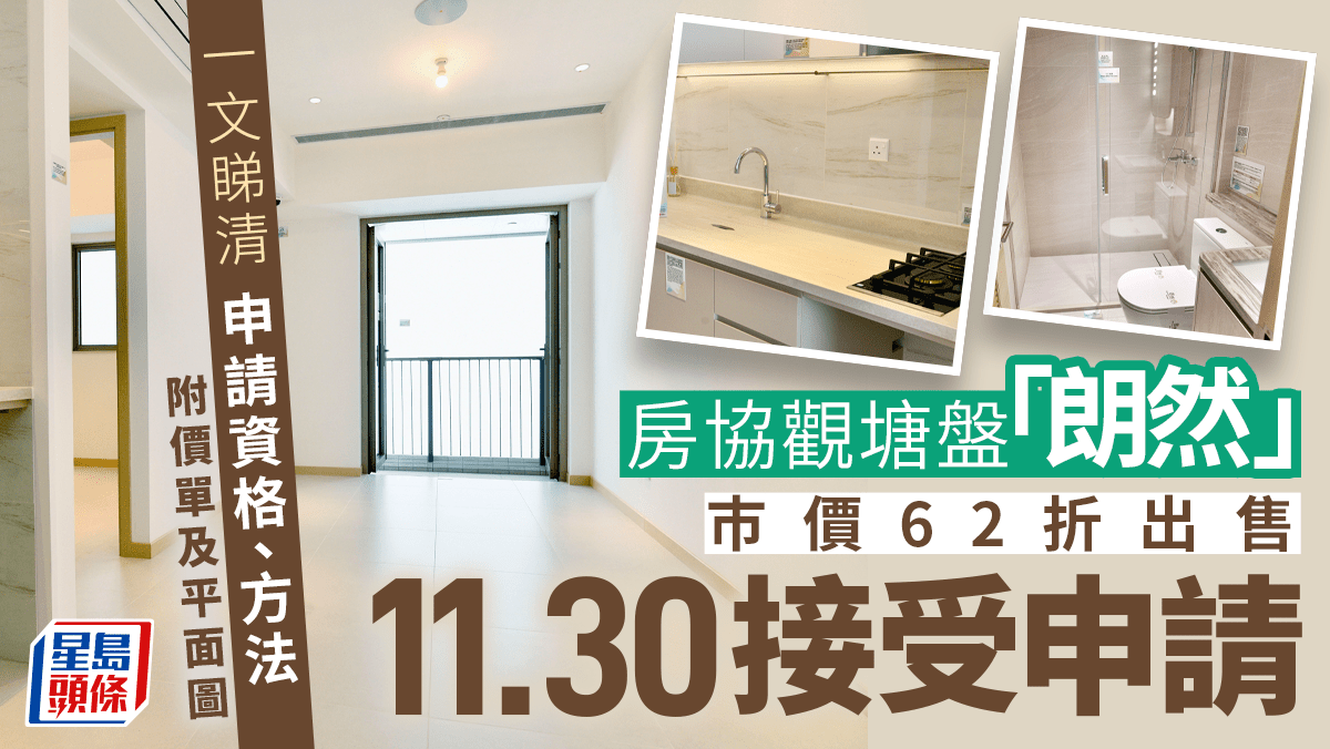 朗然懶人包|最平約255萬 一文睇清房協安達臣道朗然申請資格、價單及平面圖